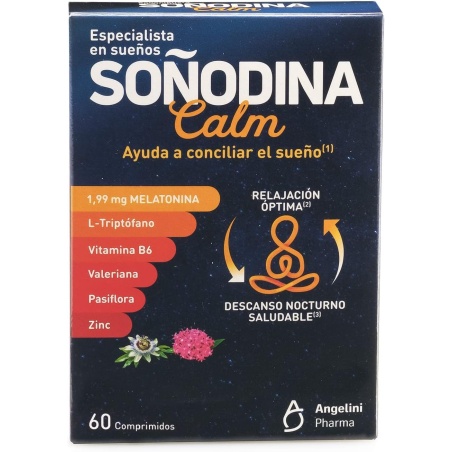 Soñodina Calm 60 comprimidos | Insomnio y ansiedad | Farmaelglobo