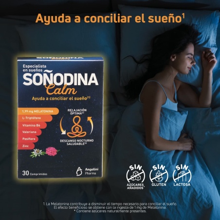 Soñodina Calm 30 comprimidos | Insomnio y ansiedad | Farmaelglobo