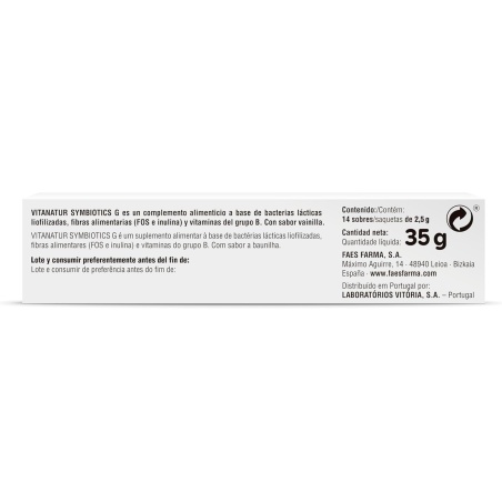 Vitanatur Simbiotics G Flora Intestinal 14 sobres | Probioticos | F...