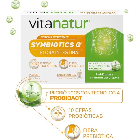 Vitanatur Simbiotics G Flora Intestinal 14 sobres | Probioticos | F...
