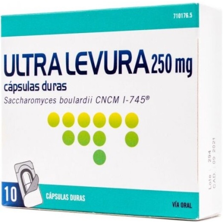 Ultra Levura 250 mg 10 cápsulas duras | Probioticos | Farmaelglobo