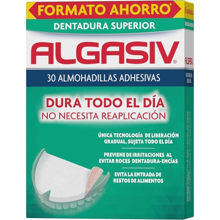 Algasiv dentadura superior 30 almohadillas | Higiene | Farmaelglobo
