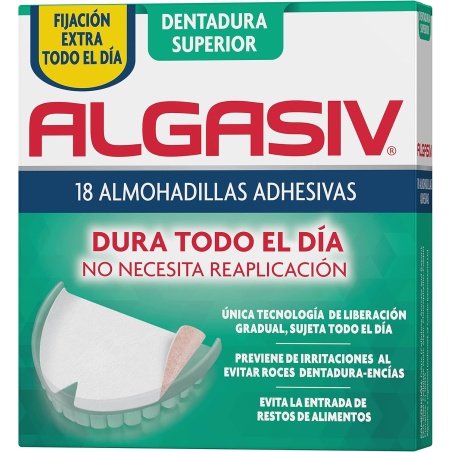 Algasiv dentadura superior 18 almohadillas | Higiene | Farmaelglobo