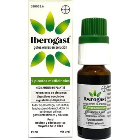 IBEROGAST gotas orales en solución 20 ml | Fitoterapia | Farmaelglobo