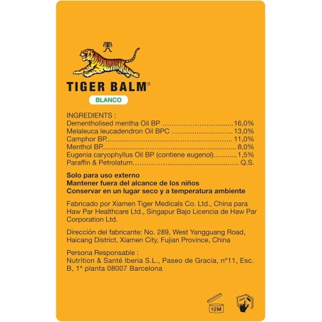 Bálsamo del Tigre Blanco 19 g | Marcas | Farmaelglobo