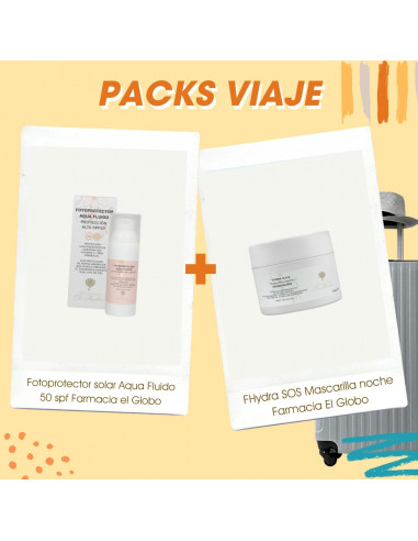 Pack Viaje 1 con Fotoprotector Aqua Fluido Farmacia el Globo