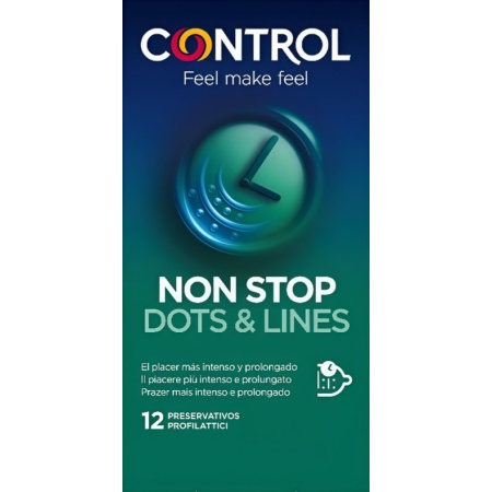 Preservativos Control Non Stop Dots & Lines 12 ud. | Sexualidad | F...