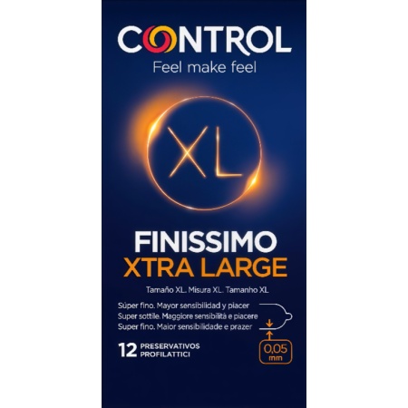 Preservativos Control Finissimo XL 12 ud | Sexualidad | Farmaelglobo