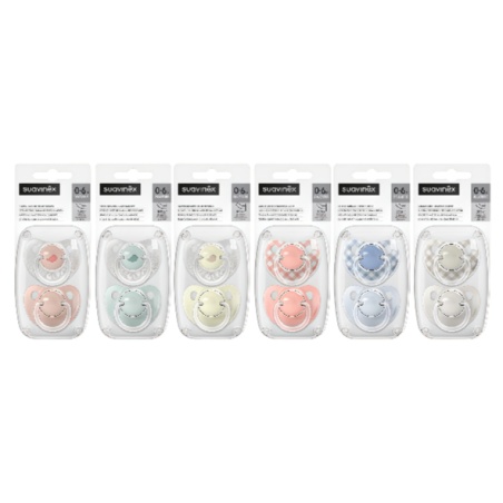 Suavinex Pack 2 Chupetes Silicona Fisiológico SX PRO 0 - 6 meses | ...