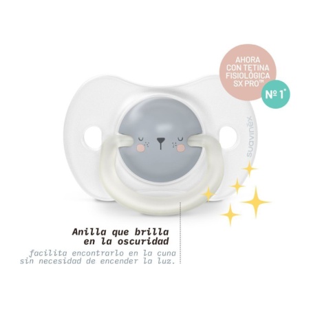 Suavinex Pack Chupetes 6-18 meses Day and Night Pack 2 Unidades