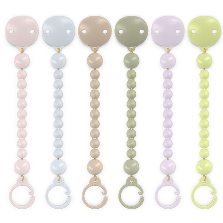 Suavinex Broche Bolitas Sujeta Chupetes Soft Colours