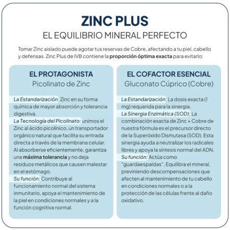 IVB Zinc Plus 60 Cápsulas