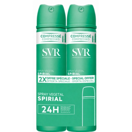 SVR Spirial Spray Desodorante Vegetal DUPLO 2 x 75 ml