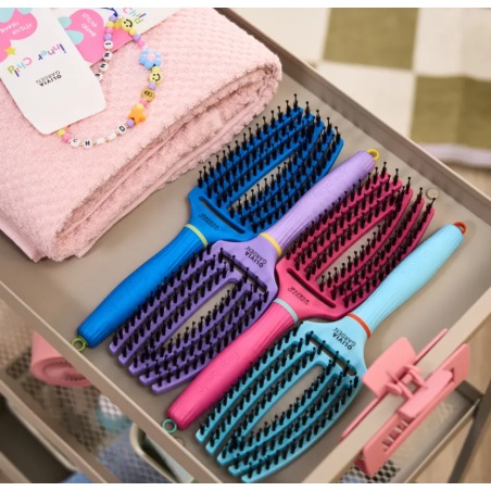 Olivia Garden Cepillo Fingerbrush Turbo Blue