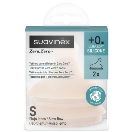 Suavinex Zero.Zero Tetina Flujo Lento 2 Uds