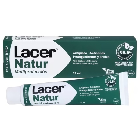 Lacer Natur Pasta Dentífrica 75 ml + Cepillo de REGALO