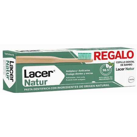 Lacer Natur Pasta Dentífrica 75 ml + Cepillo de REGALO