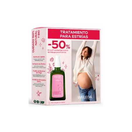 Weleda Mum Duplo Aceite para Masaje Antiestrías 100 ml (-50% Dto)
