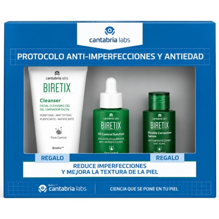 Biretix Protocolo Anti Imperfecciones Y Antiedad Serum Double Correction + REGALOS