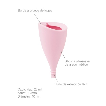 Lily Cup copa menstrual tamaño A | Higiene | Farmaelglobo