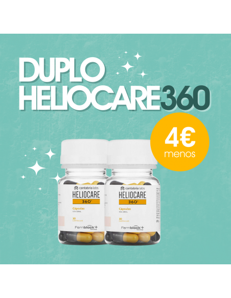 Heliocare 360 DUPLO 2 x 30 Cápsulas | Cosmética | Farmaelglobo