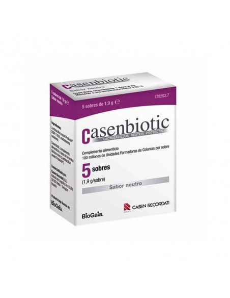 Casenbiotic Sabor Neutro 5 Sobres | Probioticos | Farmaelglobo