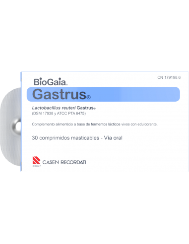 BioGaia Gastrus 30 comprimidos masticables