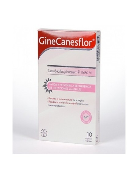 GineCanesflor 10 cápsulas vaginales | Probioticos | Farmaelglobo