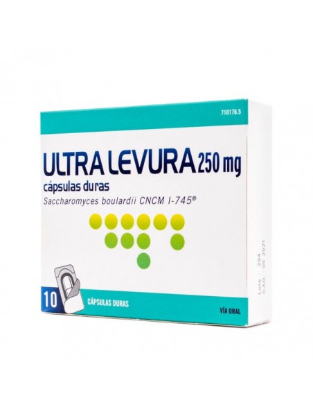 Ultra Levura 250 mg 10 cápsulas duras | Probioticos | Farmaelglobo Ultra Levura 250 mg 10 cápsulas duras | Probioticos | Farmaelglobo