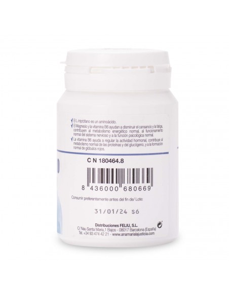 Ana Maria Lajusticia Triptofano con Magnesio + Vitamina B6 60 Comp ...
