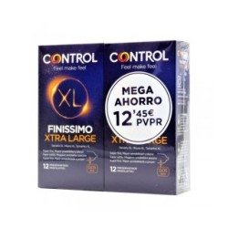 Control Finissimo Xl Preservativos 12 + 12 U Pack Ahorro | Sexualid...