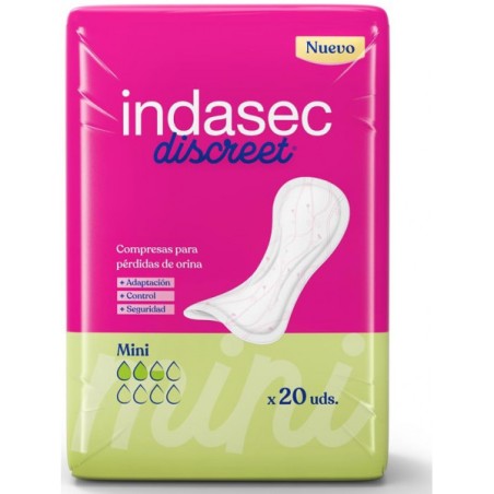 Indasec discreet® Mini para pérdidas leves 20 unidades | Higiene | ...