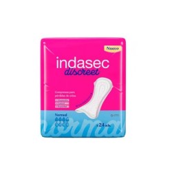 Indasec discreet® Normal para pérdidas leves 24 unidades | Higiene ...