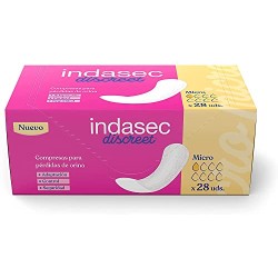 Indasec discreet® Micro para pérdidas leves 28 unidades | Higiene |...