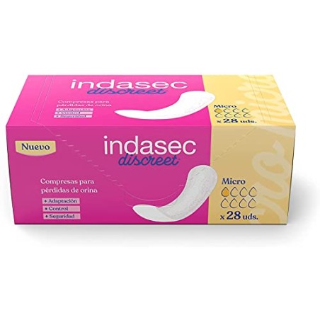 Indasec discreet® Micro para pérdidas leves 28 unidades | Higiene |...