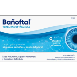 Bañoftal Toallitas Oftalmicas 20 Uds | Higiene | Farmaelglobo