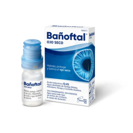 Bañoftal Ojo Seco 0,4% Gotas 10 ml | Higiene | Farmaelglobo