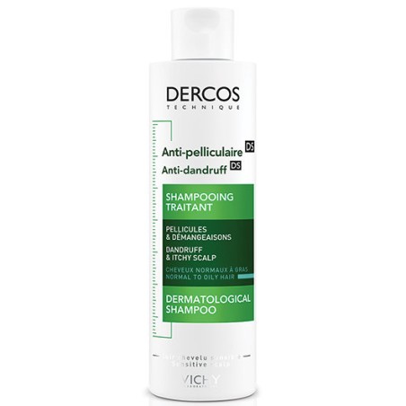 Dercos Champú Anticaspa DS Cuero cabelludo Normal a Graso 200 ml | ...