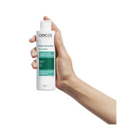 DERCOS TECHNIQUE CHAMPÚ SEBO CONTROL 200 ml | Cuero cabelludo graso...