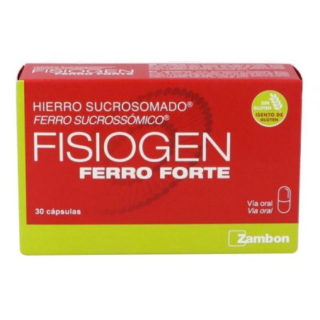 Fisiogen Ferro Forte 30 capsulas | Dietética y nutrición | Farmaelg...