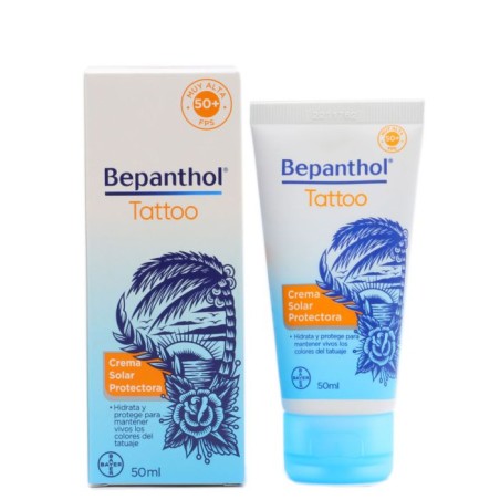 Bepanthol Tattoo Crema Solar Protectora 50 ml | Hidratación | Farma...