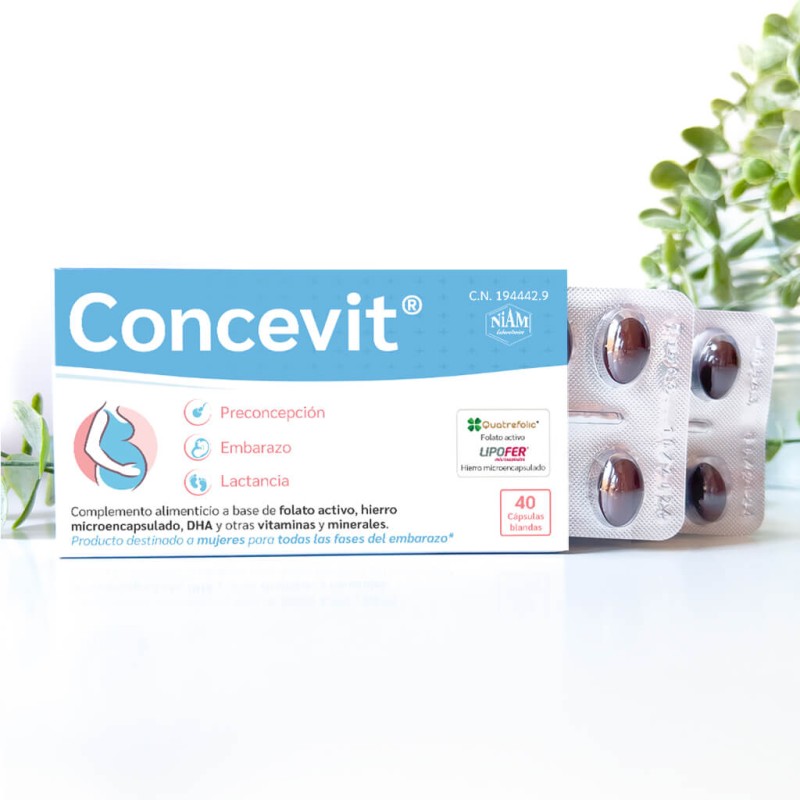 Concevit Preconcepción 40 Cápsulas · Dietética y nutrición