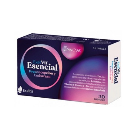 Exelvit Esencial Preconcepción y Embarazo 30 cápsulas | Dietética y... Exelvit Esencial Preconcepción y Embarazo 30 cápsulas | Dietética y...