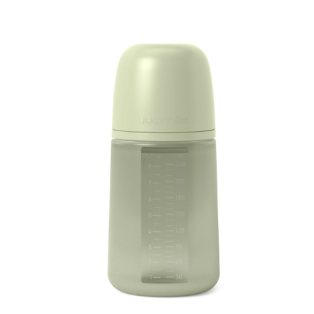 Suavinex Biberón Silicona Anti-cólico Intense Color +3 meses 240 ml...