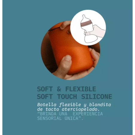 Suavinex Biberón Silicona Anti-cólico Intense Color +3 meses 240 ml...