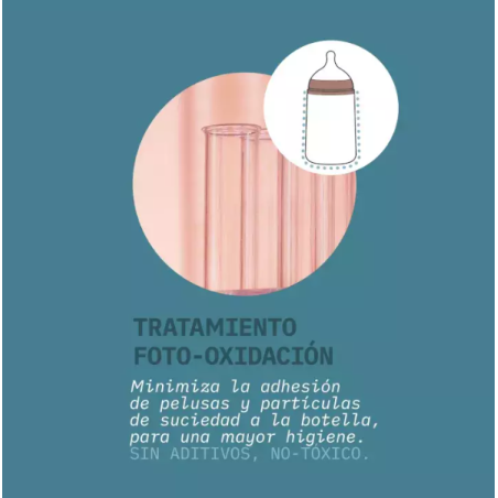 Suavinex Biberón Silicona Anti-cólico Intense Color +3 meses 240 ml...