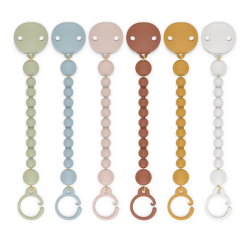 Suavinex Broche pinza con Cadena para chupete Bolitas Silicona 1 ud...