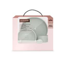 Suavinex Vajilla infantil Silicona Tonos Verdes (Intense Colour) | ...