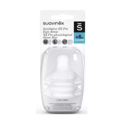 Suavinex Tetina fisiológica SX PRO +6 m Recambio 2 uds | Bebé | Far...