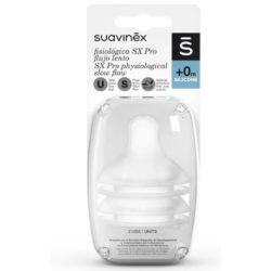 Suavinex Tetina fisiológica SX PRO +0 m Recambio 2 uds | Bebé | Far...